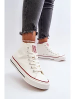 Dámske vysoké tenisky Big Star White