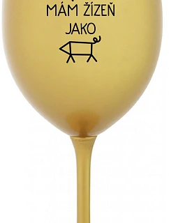 Nikto sa ma nemôže dotknúť, mám zápästie ako zápästie - zlatý pohár na víno 350 ml