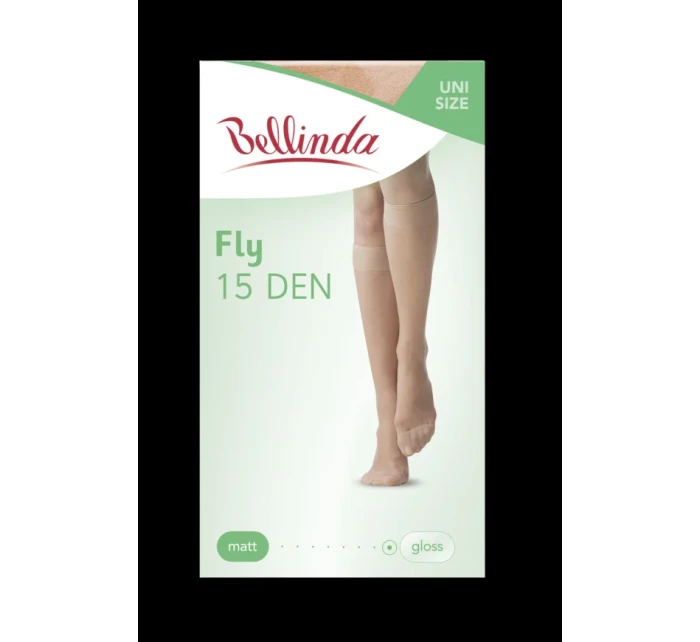 Silonkové podkolienky FLY KNEE highs 15 DEN - Bellinda - čierna