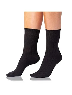 Dámské bavlněné ponožky COTTON RIB SOCKS - BELLINDA - černá