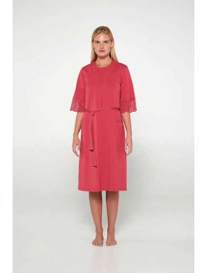 Vamp - Dámsky župan s čipkovými detailmi 19912 - Vamp