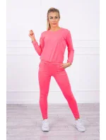 Tepláková súprava ružová neónová