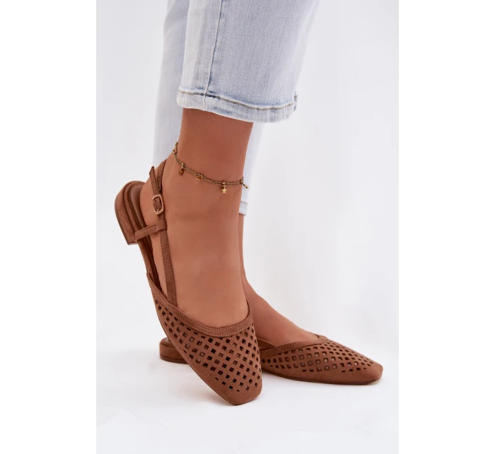 baleríny z eko semiše Camel model 21951516 - Boto