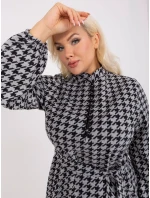 LK SK 509476 šaty.28P šedá čierna