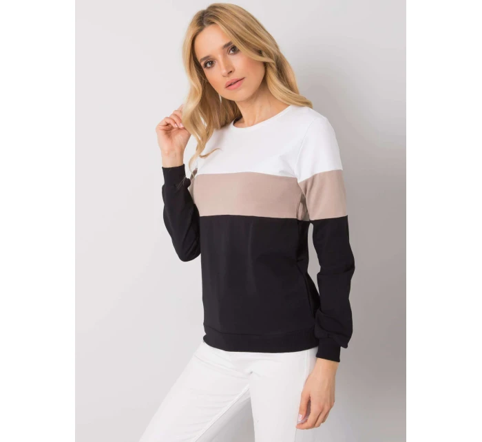 Blúzka RV BL 5787.15X čierna a béžová