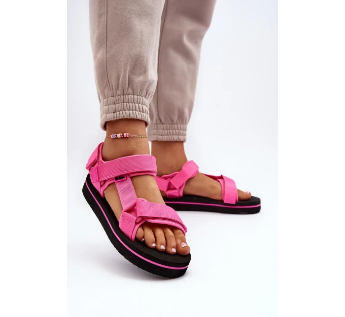Dámské sandály na platformě Lee Cooper Fuchsia Dámské sandály na platformě Lee Cooper Fuchsia