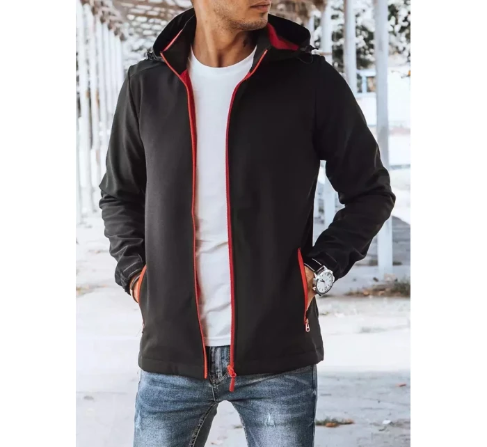 Pánská softshellová bunda černá Dstreet model 21965411 - FashionStreet