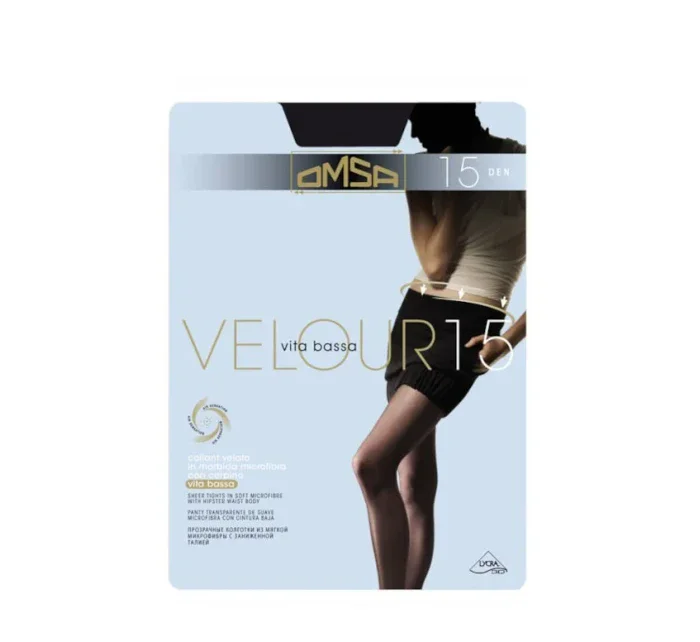 Dámske pančuchové nohavice Omsa Velour 15 deň XL Dámske pančuchové nohavice Omsa Velour 15 deň XL