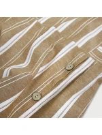 Hnedé bavlnené šaty (345ART)