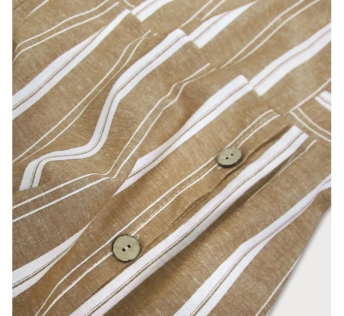 Hnedé bavlnené šaty (345ART)