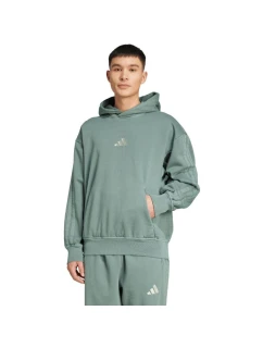 Pánska mikina adidas A SZN W FL HD green JL6538 pánske farby