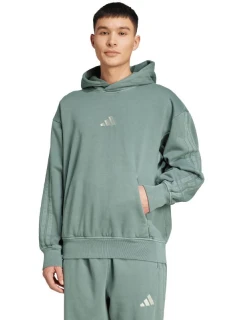 Pánska mikina adidas A SZN W FL HD green JL6538 pánske farby