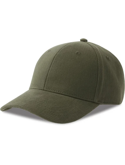 Atlantis Headwear Pilot-S 6-panelová čiapka z hrubej bavlny 33.0273 olivová Atlantis Headwear Pilot-S 6-panelová čiapka z hrubej bavlny 33.0273 olivová