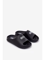 Piankowe Klapki Męskie Z Logo Big Star RR174A012 Czarne