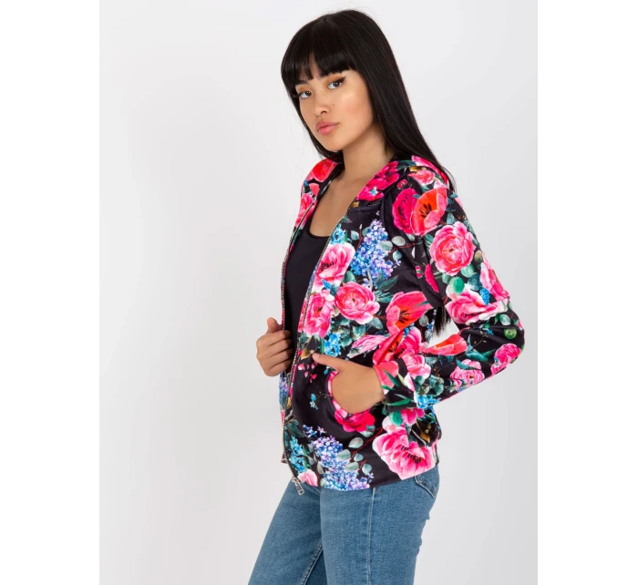 Mikina RV BL 8118.89 čierna a ružová