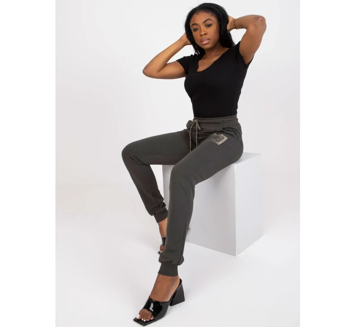 Tepláky RV DR model 17462271 tmavá khaki - FPrice Tepláky RV DR model 17462271 tmavá khaki - FPrice