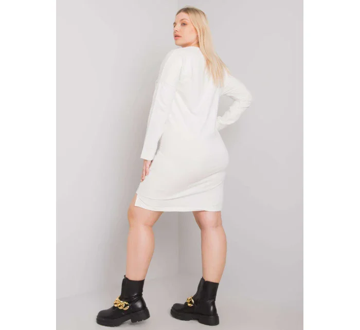 Šaty RV SK model 16198327 ecru - FPrice Šaty RV SK model 16198327 ecru - FPrice