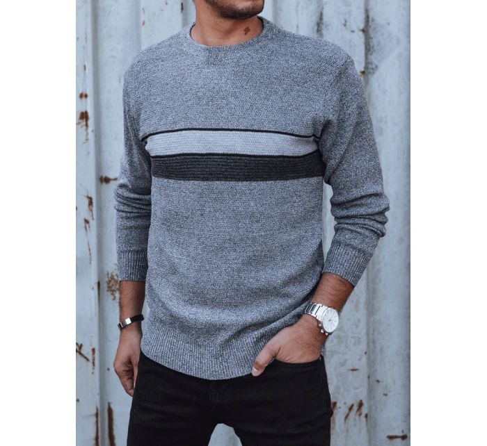 Pánsky sivý sveter FashionStreet WX2211