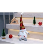 DEKORATÍVNY TRPASLÍK S MAGICKÝMI FLITRAMI 35CM BIELY