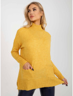 Dámsky sveter RV SW 7051 žltý