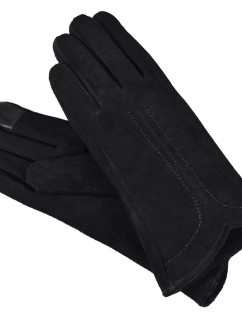 Semiline Dámske semišové antibakteriálne rukavice P8215 Black