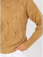 Dámský svetr LC SW model 20756463 velbloudí - FPrice Dámský svetr LC SW model 20756463 velbloudí - FPrice