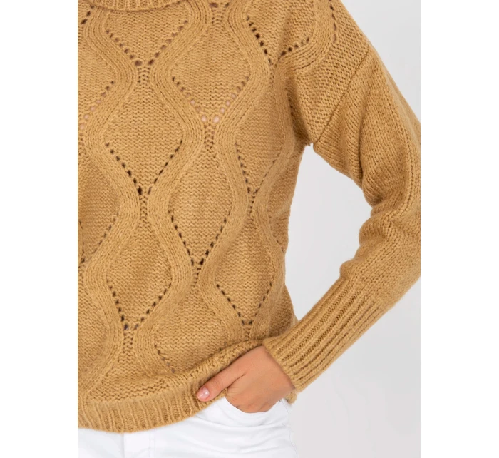 Dámský svetr LC SW model 20756463 velbloudí - FPrice Dámský svetr LC SW model 20756463 velbloudí - FPrice