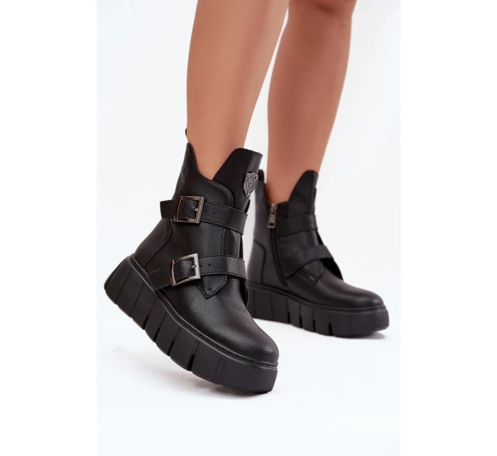 Topánky so širokou podrážkou model 216832 Vykročte štýlovo