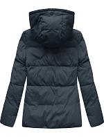 Dámska krátka zimná prešívaná bunda Dark Blue (7694) Dámska krátka zimná prešívaná bunda Dark Blue (7694)