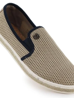 Pánske béžové Bugatti slip-on espadrille 321-ASP61-6900