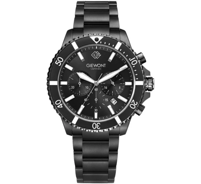 Pánske hodinky Giewont Chronograph Sapphire Black GW3970-B4 Pánske hodinky Giewont Chronograph Sapphire Black GW3970-B4