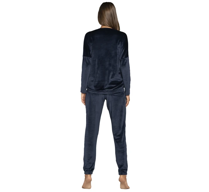 Talianska móda Juga long length sp. farba: tmavomodrá