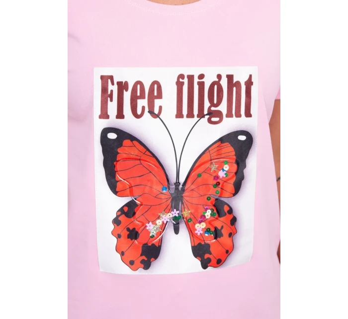 Blúzka Free Flight púdrovo ružová