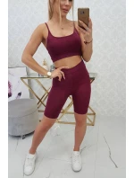 Športový set top + legíny fuchsiová Športový set top + legíny fuchsiová