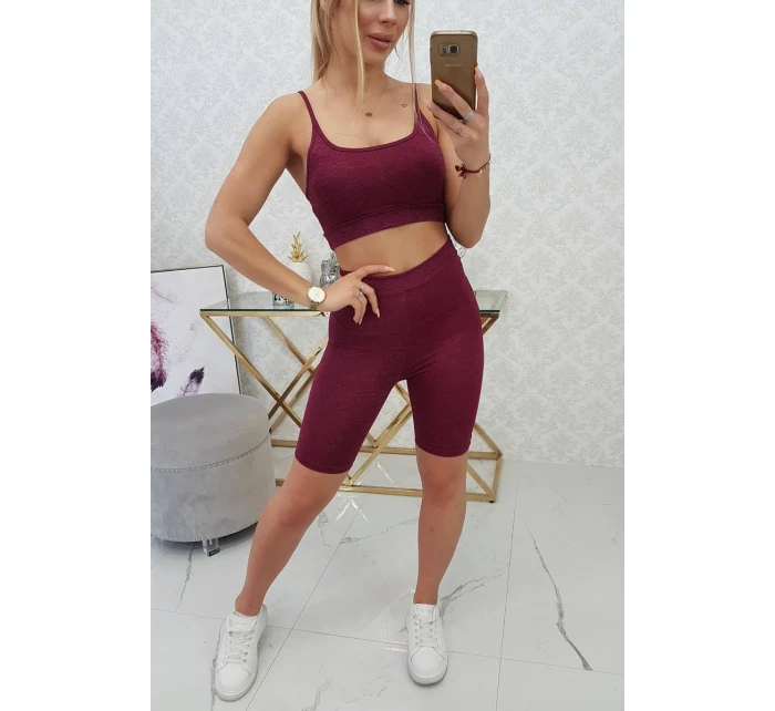 Športový set top + legíny fuchsiová Športový set top + legíny fuchsiová