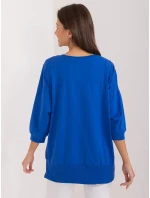 Bluzka RV BZ model 20148858 kobaltowy - FPrice Bluzka RV BZ model 20148858 kobaltowy - FPrice