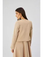 model 19647505 Blejzr s otevřenou přední částí béžový - STYLOVE