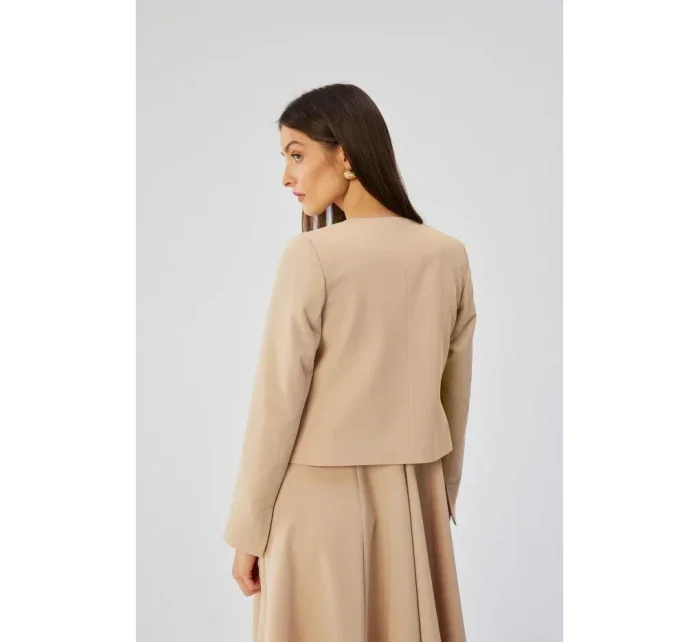 model 19647505 Blejzr s otevřenou přední částí béžový - STYLOVE
