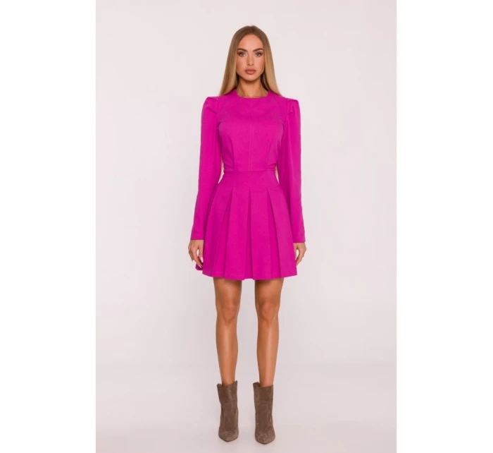 M884 Džínsové šaty - ružové