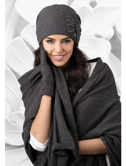 Dámská šála 01 tmavě šedá - Kamea