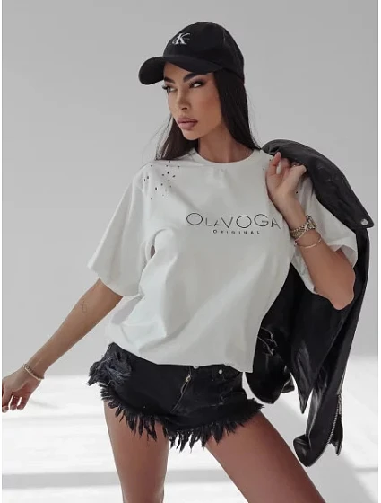 Dámské tričko model 18480657 ecru - Ola Voga