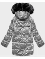 Šedo-čierna obojstranná oversize bunda (h-1088-61)