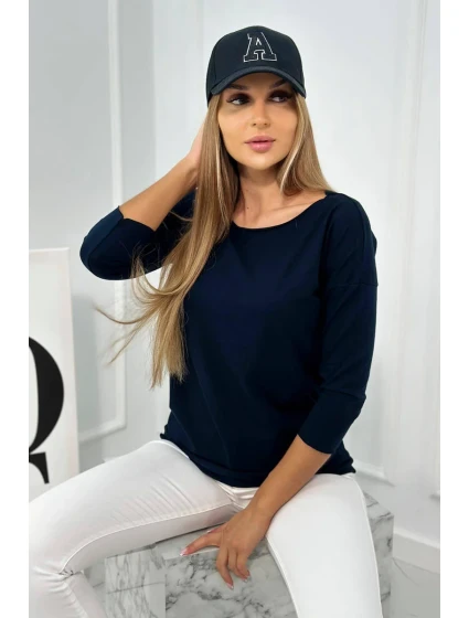 Halenka ležérní tmavě modrá