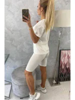 Súprava top+legíny ecru