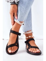 Damskie Sportowe Sandały Na Rzepy Czarne Ultimate Damskie Sportowe Sandały Na Rzepy Czarne Ultimate