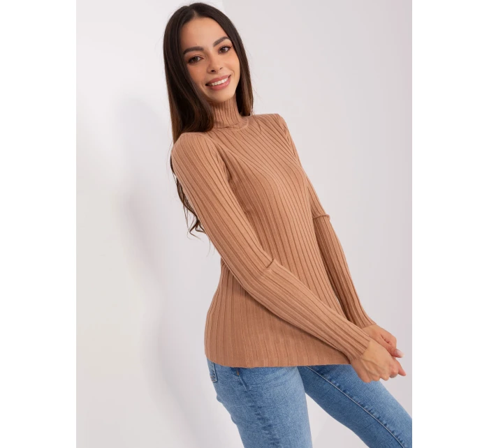 Jumper PM SW model 20742388 světle hnědý - FPrice Jumper PM SW model 20742388 světle hnědý - FPrice