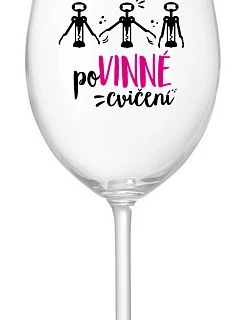 VYŽADOVANÉ CVIČENIE - číry pohár na víno 350 ml