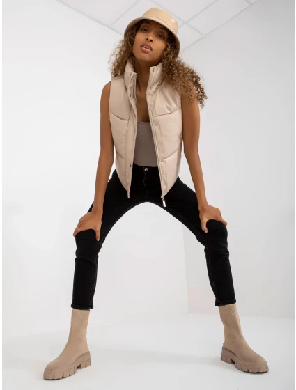 Dámska vesta NM KZ D2 3815-62.83 Light beige - FPrice