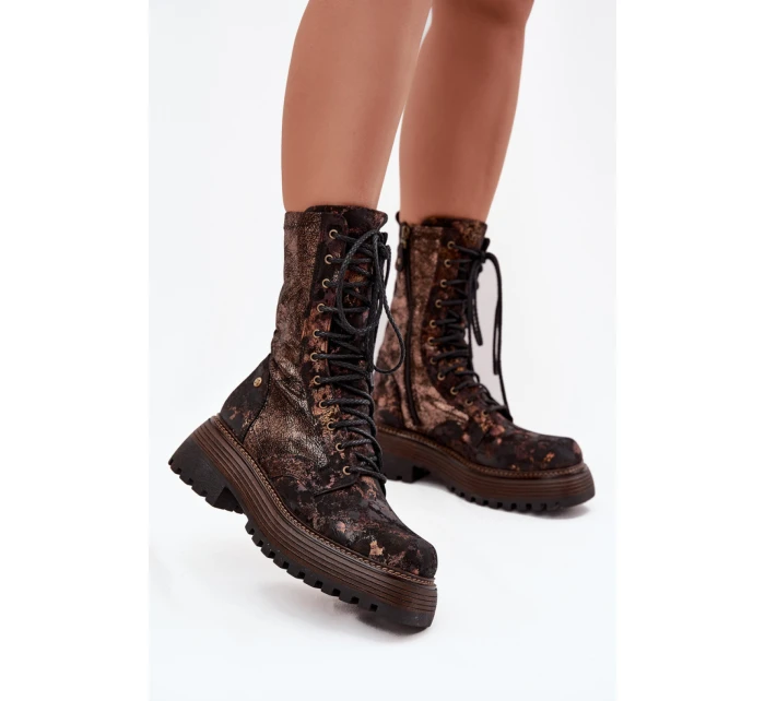 Šnurovací vyšší model 220498 Krok vo veľkom štýle