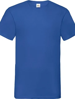 Tričko Fruit of the Loom Valueweight s výstrihom do V 16.1066, kráľovská modrá